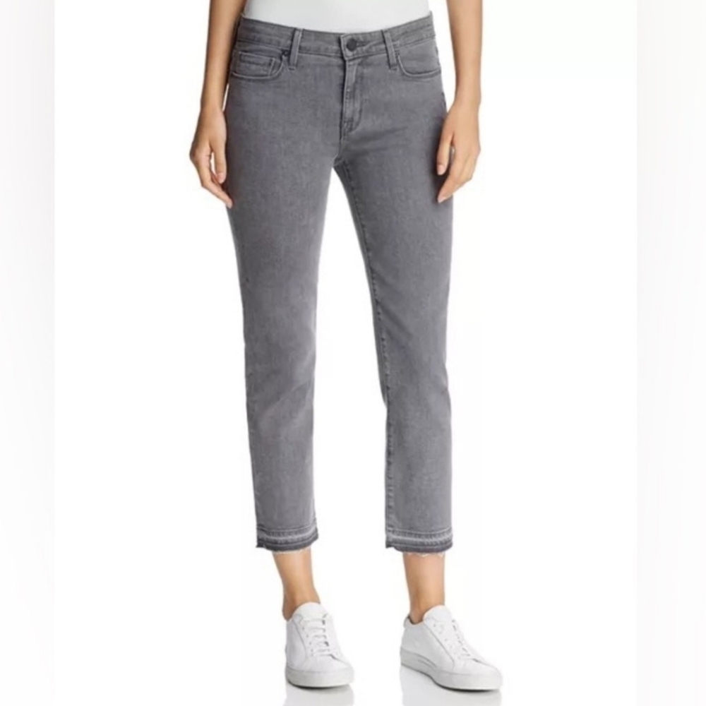 Parker Smith Gray High Rise Straight Leg Jeans